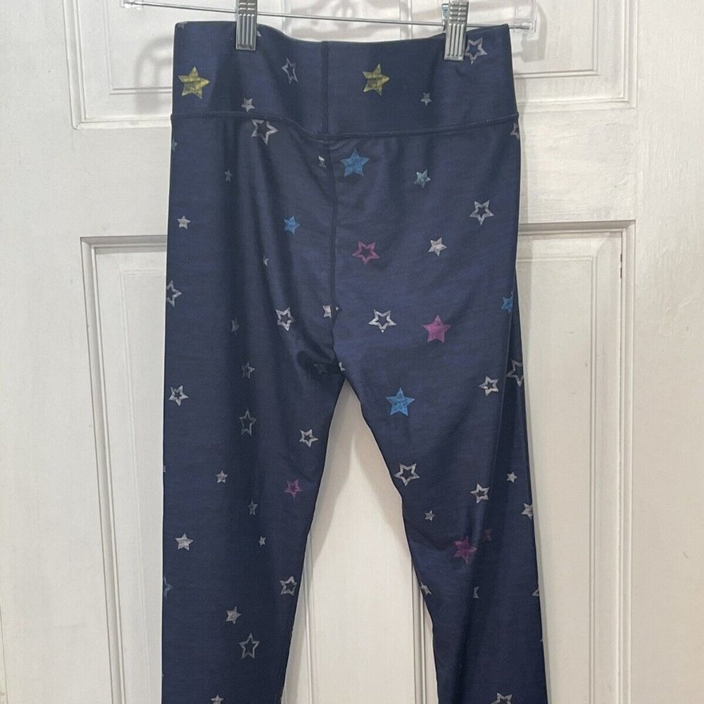 NWT Terez New York Leggings Navy with Stars Pattern Size Small